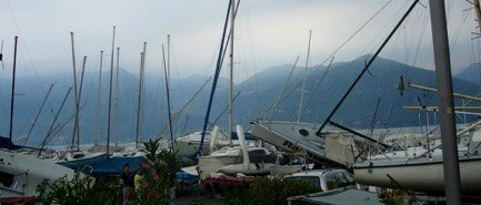 tromba d'aria all'AVAV - Luino